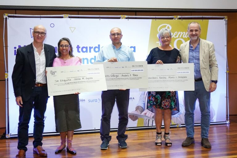 Así se vivió la primera edición de los Premios +50 Emprende Colombia